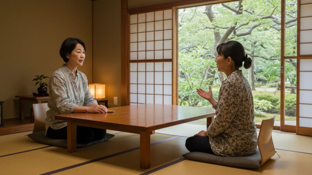 相談している様子