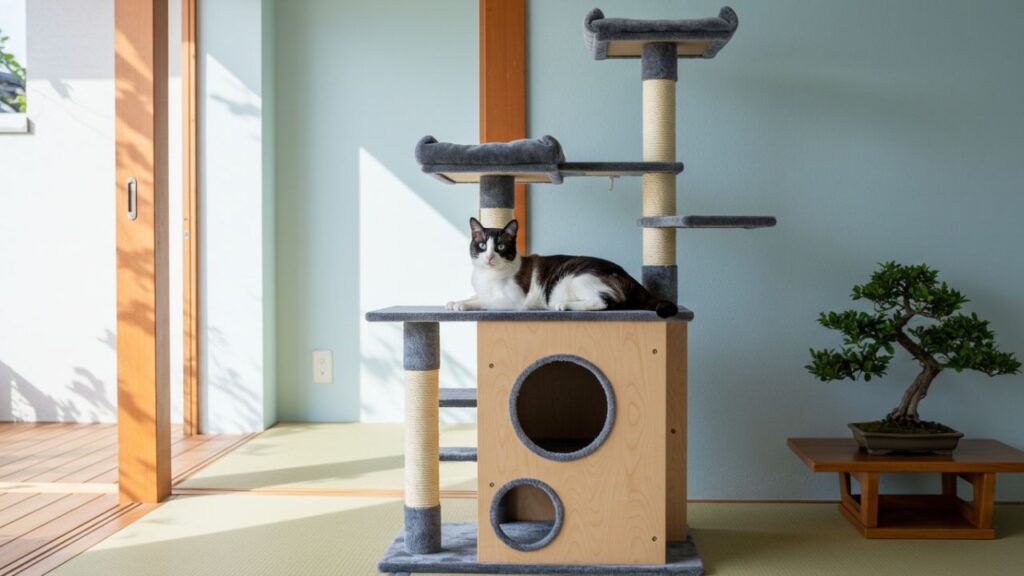 猫がこっちを見ている様子