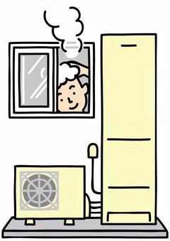 エコキュートのイラスト