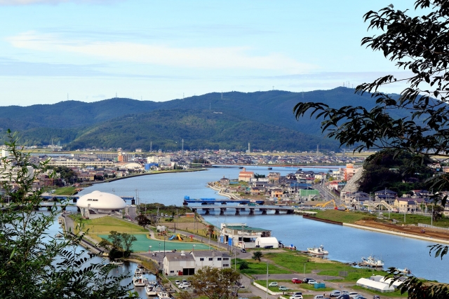 石巻市の街並み