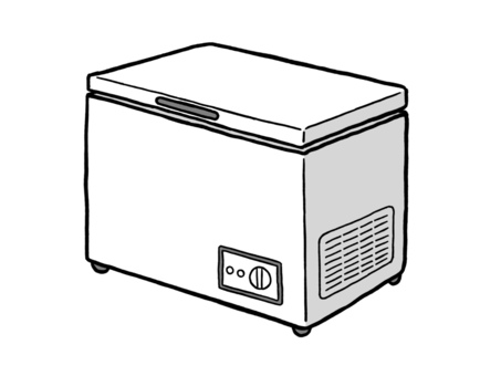 冷凍ストッカーのイラスト