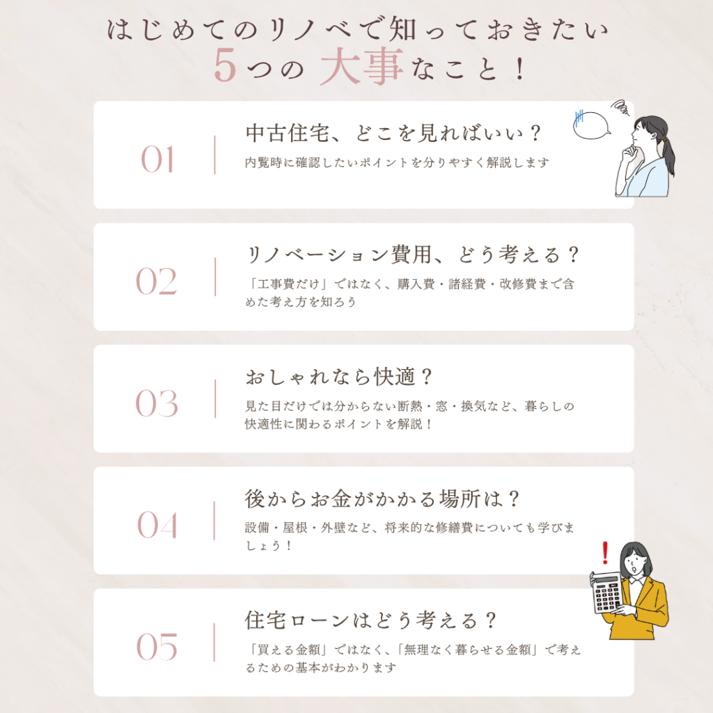 【完全予約制】後悔しないリフォーム・リノベ勉強会『こんなはずじゃなかった…』をゼロにする最初の一歩　10/20（火）～10/26（月）